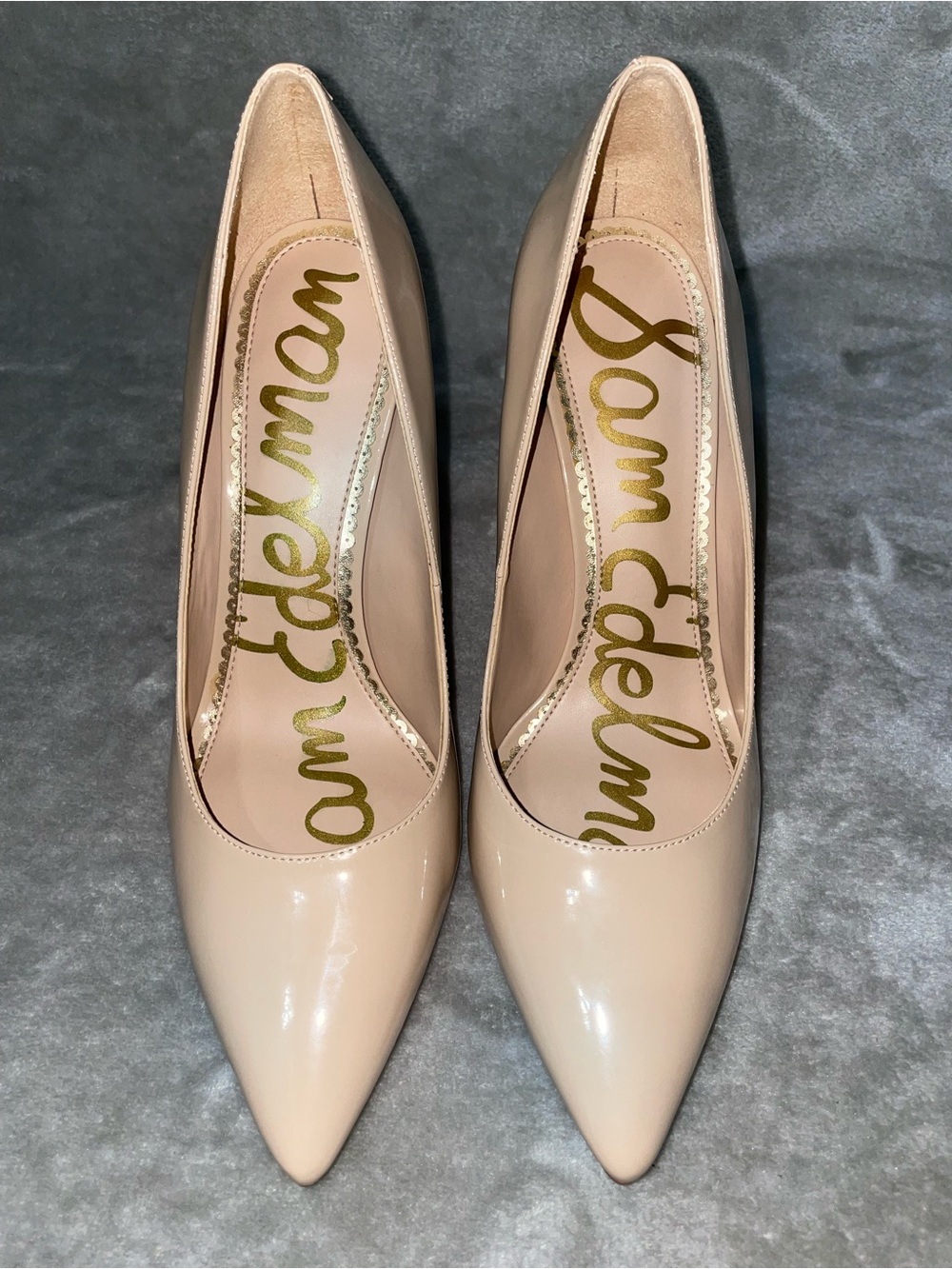 Sam Edelman Hazel Nude Pointed Toe Pumps Classic Stiletto Heels Size 9 With Box - Picture 2 of 11